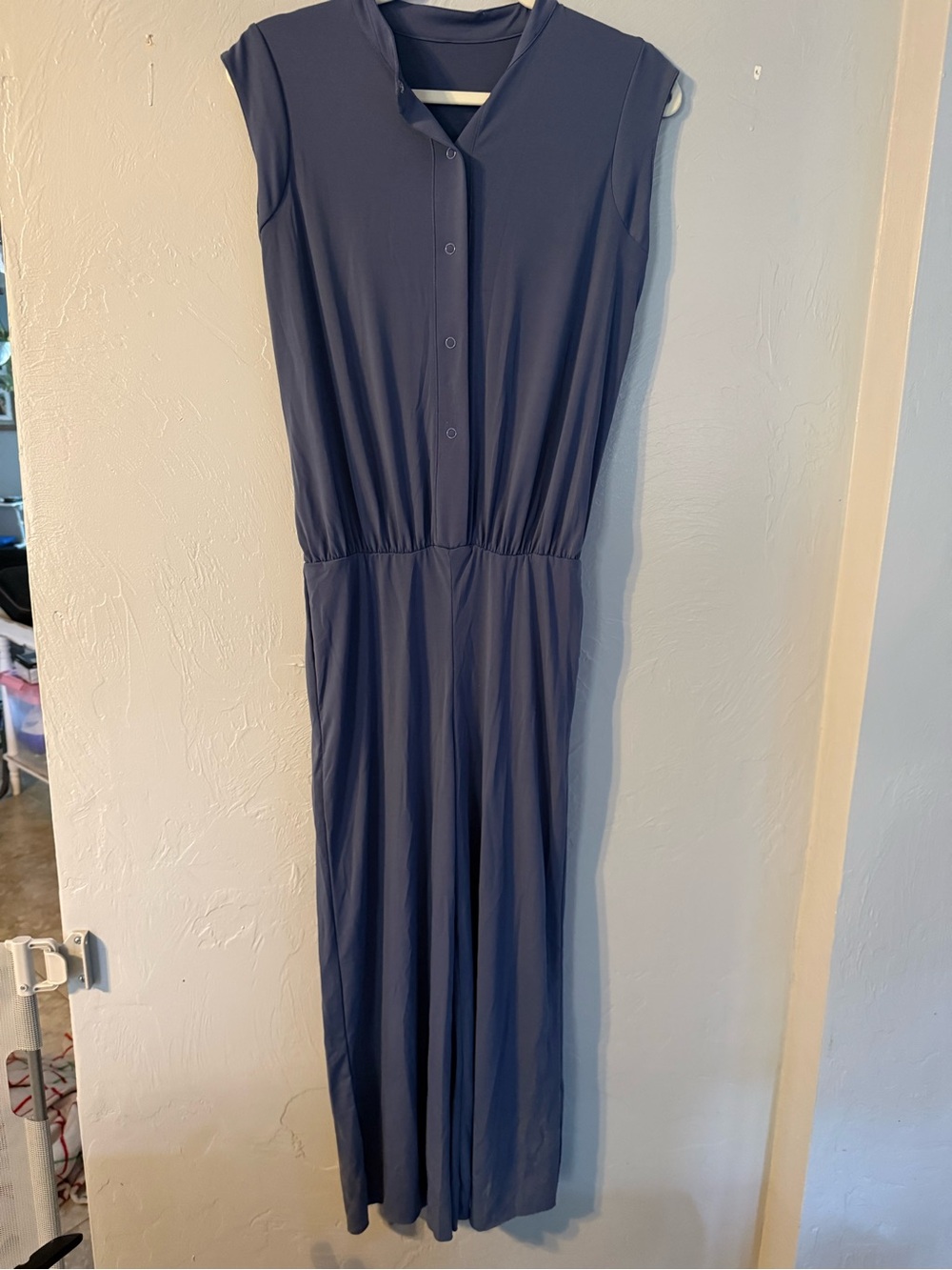 Balera Contemporary Dance Jumpsuit Adult Small Blue Wide Leg Costume MJ1818 - Picture 7 of 7